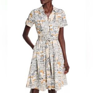 Womens New KARL LAGERFELD Printed Shirt Dress